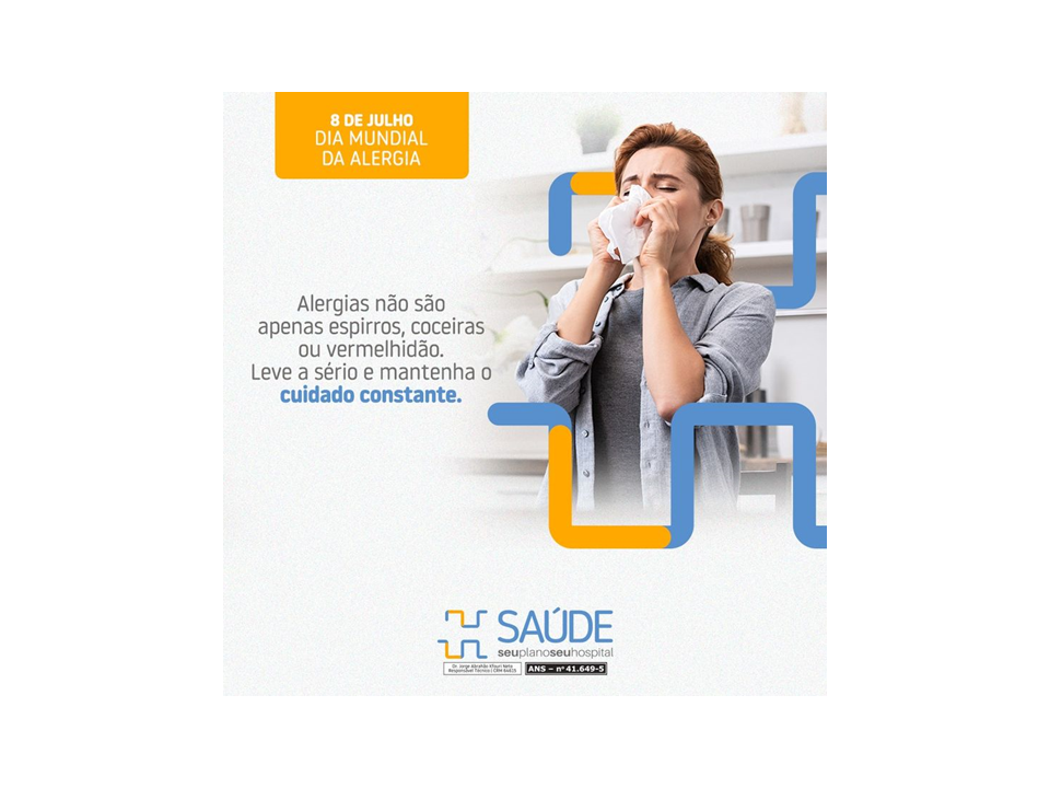 8 de julho: Dia mundial da alergia